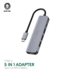 هاب و مبدل تایپ سی 5 پورت گرین لاین GREEN LION 5 in 1 Type-C Adapter