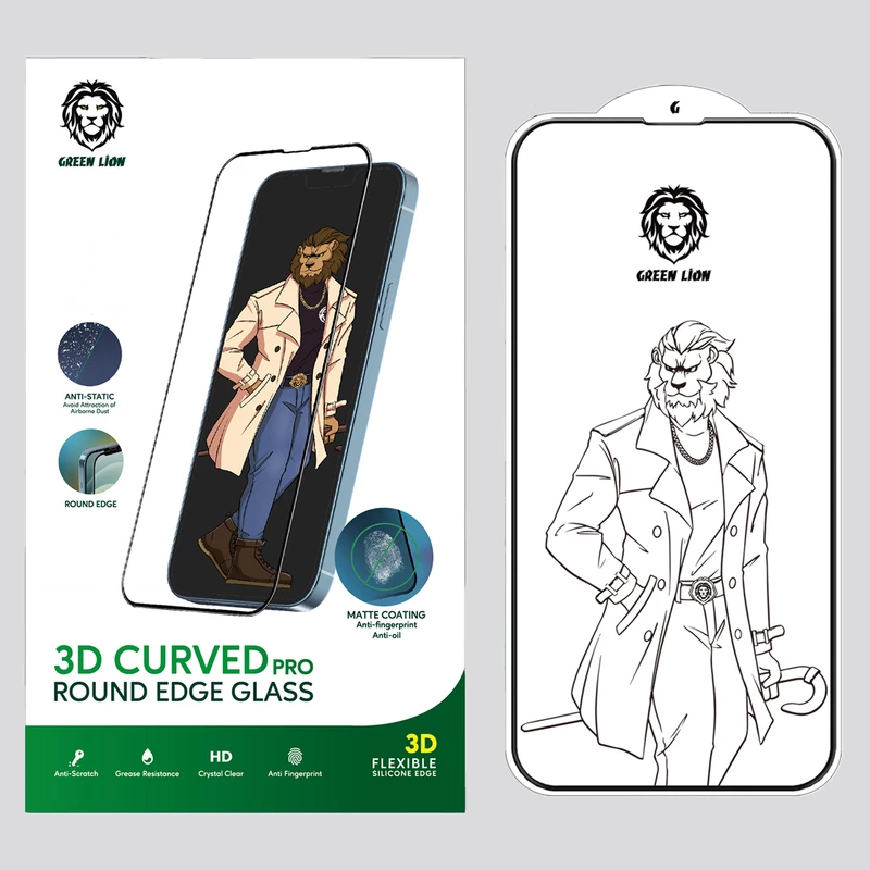 گلس گرین لاین مدل 3D curved pro